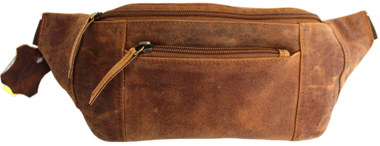 Quality Full Grain Hunter Leather Waist Bag. Style No: 72003.