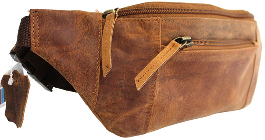 Quality Full Grain Hunter Leather Waist Bag. Style No: 72003.
