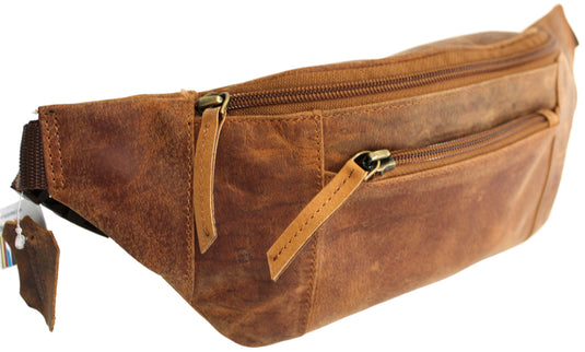 Quality Full Grain Hunter Leather Waist Bag. Style No: 72003.