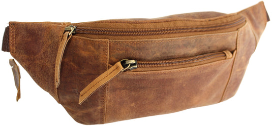Quality Full Grain Hunter Leather Waist Bag. Style No: 72003.
