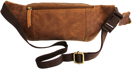 Quality Full Grain Hunter Leather Waist Bag. Style No: 72003.