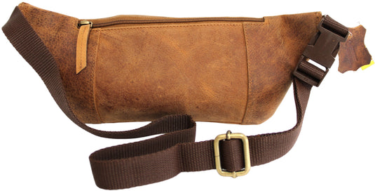 Quality Full Grain Hunter Leather Waist Bag. Style No: 72003.