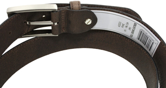 New Genuine Leather Quality Men’s Belt. Matte Finish : Black or Brown. Style No: 41023. hide & chic