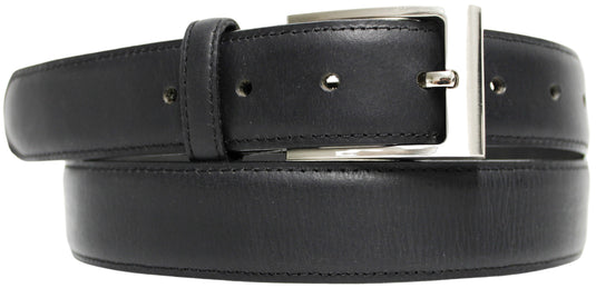 New Genuine Leather Quality Men’s Belt. Matte Finish : Black or Brown. Style No: 41023. hide & chic