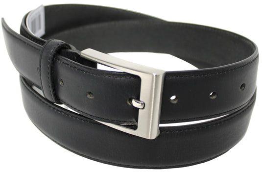 New Genuine Leather Quality Men’s Belt. Matte Finish : Black or Brown. Style No: 41023. hide & chic