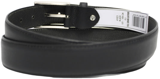 New Genuine Leather Quality Men’s Belt. Matte Finish : Black or Brown. Style No: 41023. hide & chic