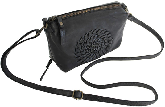 Quality Full Grain Leather Shoulder Bag with Adjustable Shoulder Strap. Style No:1867.