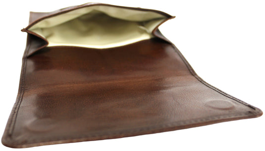 Full Grain Leather Tobacco Pouch 11032 Hide & Chic