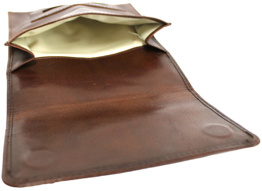 Full Grain Leather Tobacco Pouch 11032 Hide & Chic