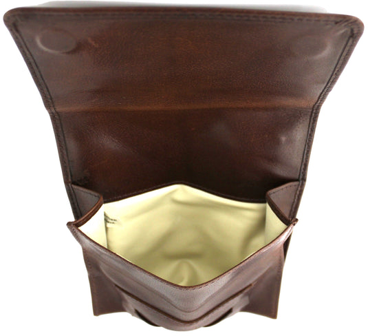 Full Grain Leather Tobacco Pouch 11032 Hide & Chic