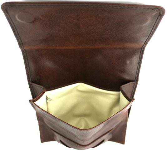 Full Grain Leather Tobacco Pouch 11032 Hide & Chic