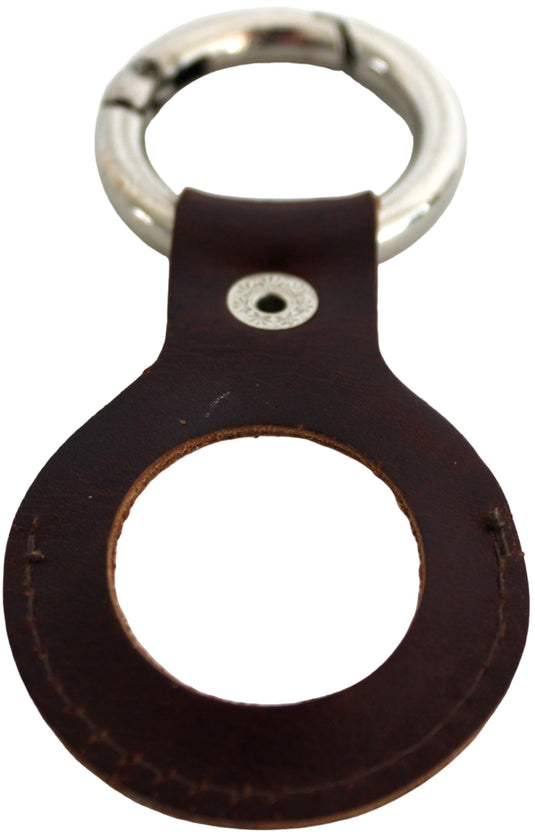 Genuine Leather Apple Air Tag Holder for Key Ring