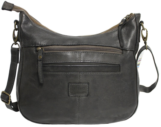 Quality Full Grain Leather Shoulder Bag with Adjustable Shoulder Strap. Style No: 1480B