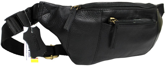 Quality Full Grain Hunter Leather Waist Bag. Style No: 72003.