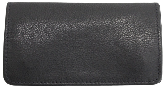 Quality Full Grain Vintage Leather Tobacco Pouch. Colour: Black. Style No: 11032. 50 gram.