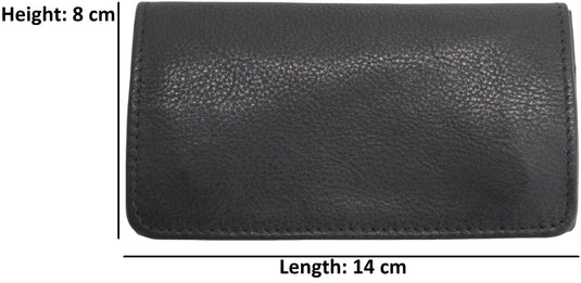 Quality Full Grain Vintage Leather Tobacco Pouch. Colour: Black. Style No: 11032. 50 gram.