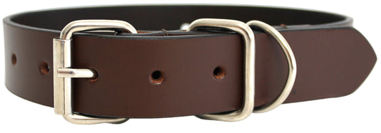 Quality Full Grain Leather Dog Collar. Width: 30mm.
