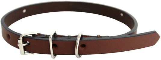 Quality Full Grain Leather Dog Collar. Width: 15mm.