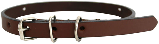 Quality Full Grain Leather Dog Collar. Width: 15mm.