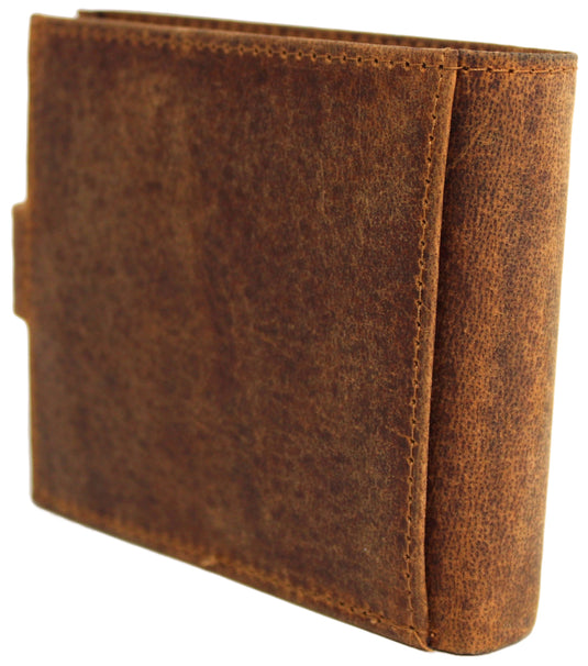 Quality Hide Leather Wallet. Style 11004 Black 12004 Brown Hide & Chic