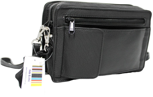 Quality Full Grain Genuine Leather Men's Travel Bag. Style No: 51010.