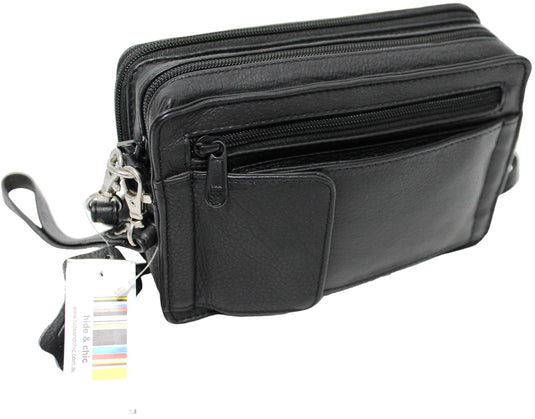 Quality Full Grain Genuine Leather Men's Travel Bag. Style No: 51010.