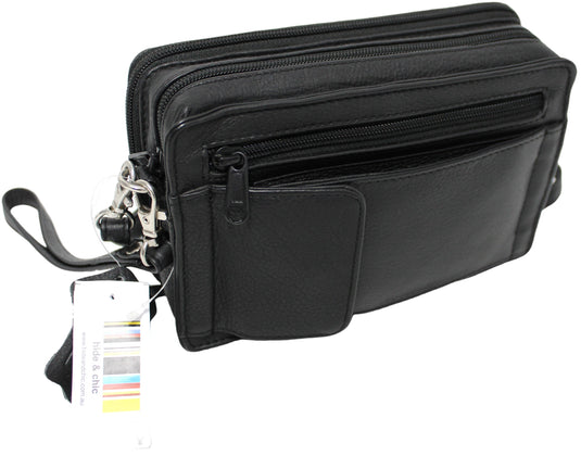 Quality Full Grain Genuine Leather Men's Travel Bag. Style No: 51010.