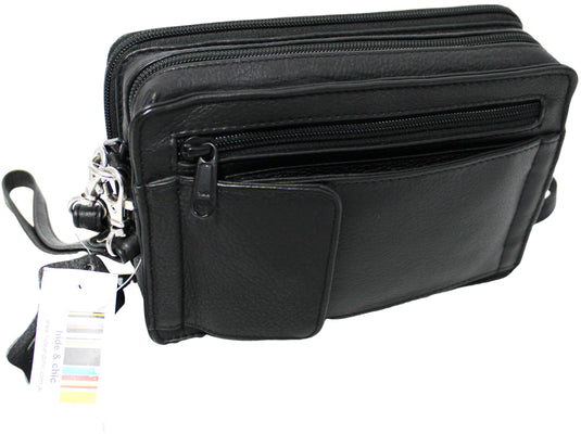 Quality Full Grain Genuine Leather Men's Travel Bag. Style No: 51010.