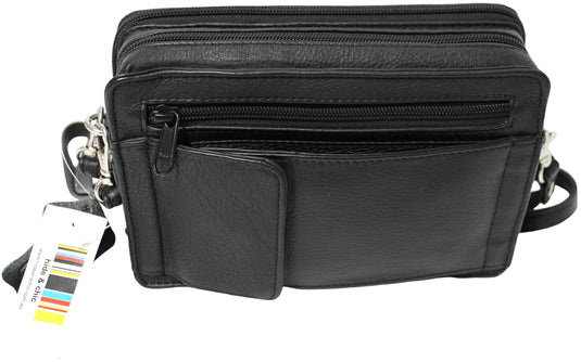 Quality Full Grain Genuine Leather Men's Travel Bag. Style No: 51010.