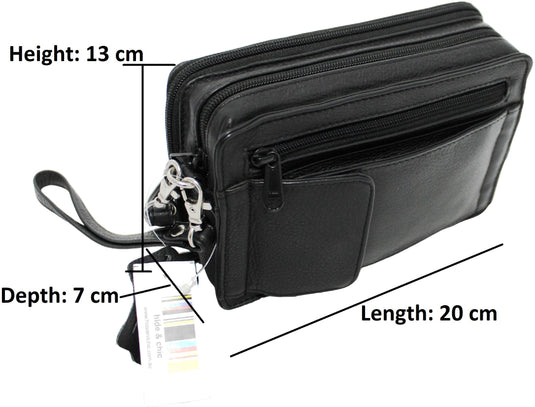 Quality Full Grain Genuine Leather Men's Travel Bag. Style No: 51010.