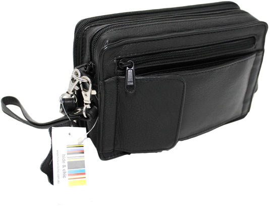 Quality Full Grain Genuine Leather Men's Travel Bag. Style No: 51010.