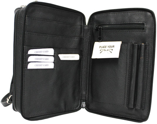 Quality Full Grain Genuine Leather Men's Travel Bag. Style No: 51010.