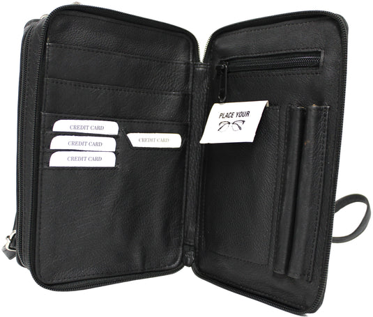 Quality Full Grain Genuine Leather Men's Travel Bag. Style No: 51010.