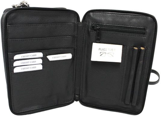 Quality Full Grain Genuine Leather Men's Travel Bag. Style No: 51010.