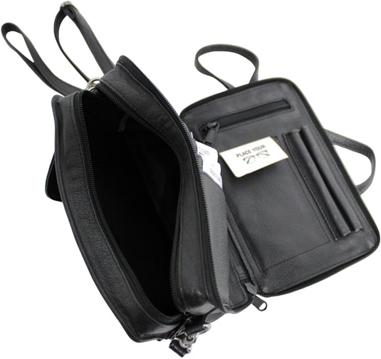 Quality Full Grain Genuine Leather Men's Travel Bag. Style No: 51010.