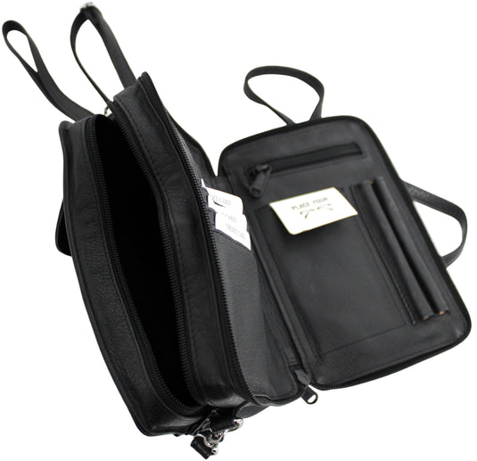 Quality Full Grain Genuine Leather Men's Travel Bag. Style No: 51010.