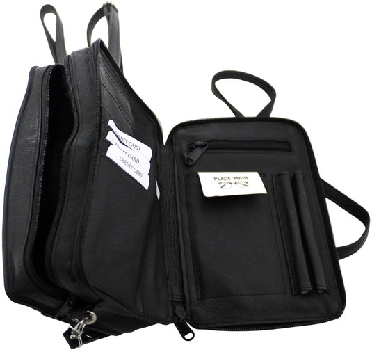 Quality Full Grain Genuine Leather Men's Travel Bag. Style No: 51010.