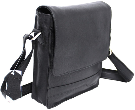 Quality Full Grain Hunter Leather Shoulder/Crossbody Bag. Style No: 51020.