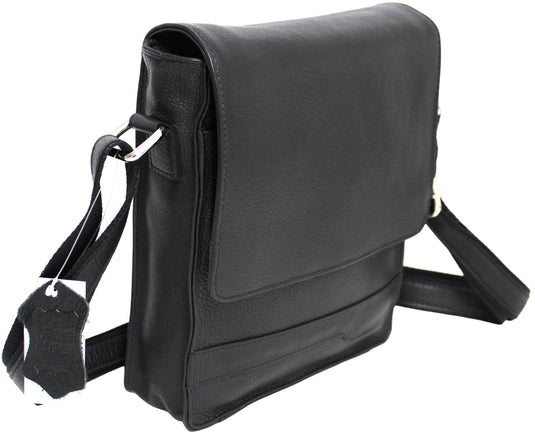 Quality Full Grain Hunter Leather Shoulder/Crossbody Bag. Style No: 51020.