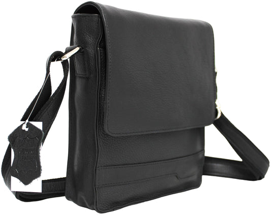 Quality Full Grain Hunter Leather Shoulder/Crossbody Bag. Style No: 51020.