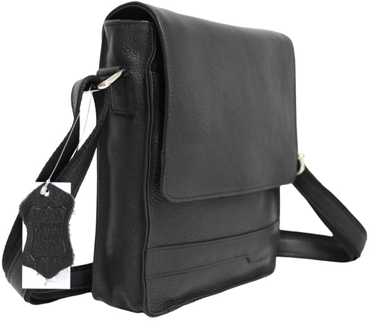 Quality Full Grain Hunter Leather Shoulder/Crossbody Bag. Style No: 51020.