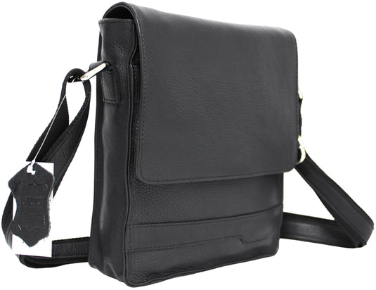 Quality Full Grain Hunter Leather Shoulder/Crossbody Bag. Style No: 51020.