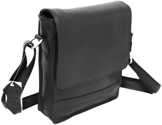 Quality Full Grain Hunter Leather Shoulder/Crossbody Bag. Style No: 51020.