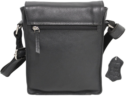 Quality Full Grain Hunter Leather Shoulder/Crossbody Bag. Style No: 51020.