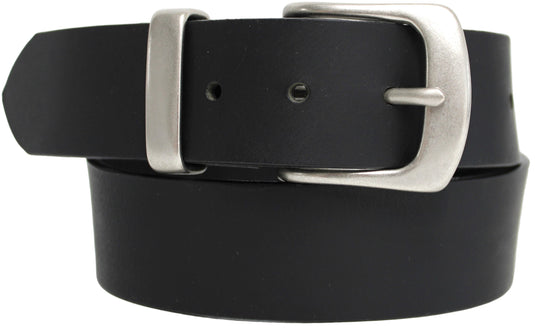 Solid Brass Buckle and Keeper. Quality Full Grain Genuine Leather Belt | Style No: 41004