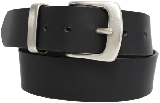 Solid Brass Buckle and Keeper. Quality Full Grain Genuine Leather Belt | Style No: 41004