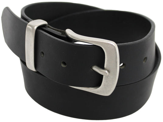 Solid Brass Buckle and Keeper. Quality Full Grain Genuine Leather Belt.