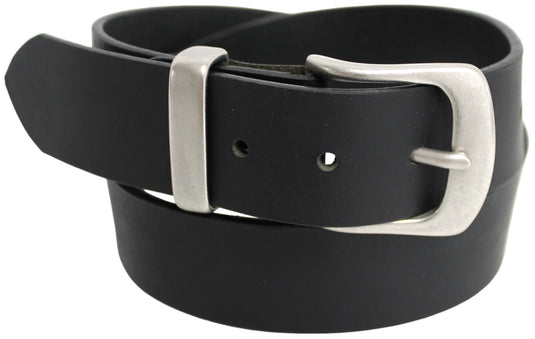 Solid Brass Buckle and Keeper. Quality Full Grain Genuine Leather Belt | Style No: 41004