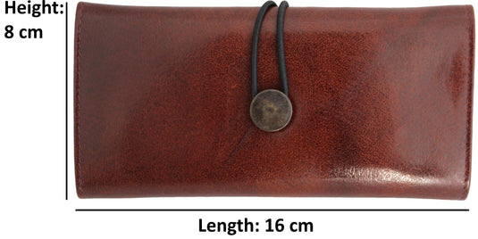 Quality Full Grain Leather Tobacco Pouch. Colour: Brandy. Style No: 12037.