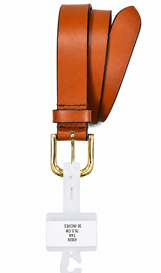 Quality Full Grain Genuine Leather Belt. Black, Brown or Tan. 41026. Hide & Chic